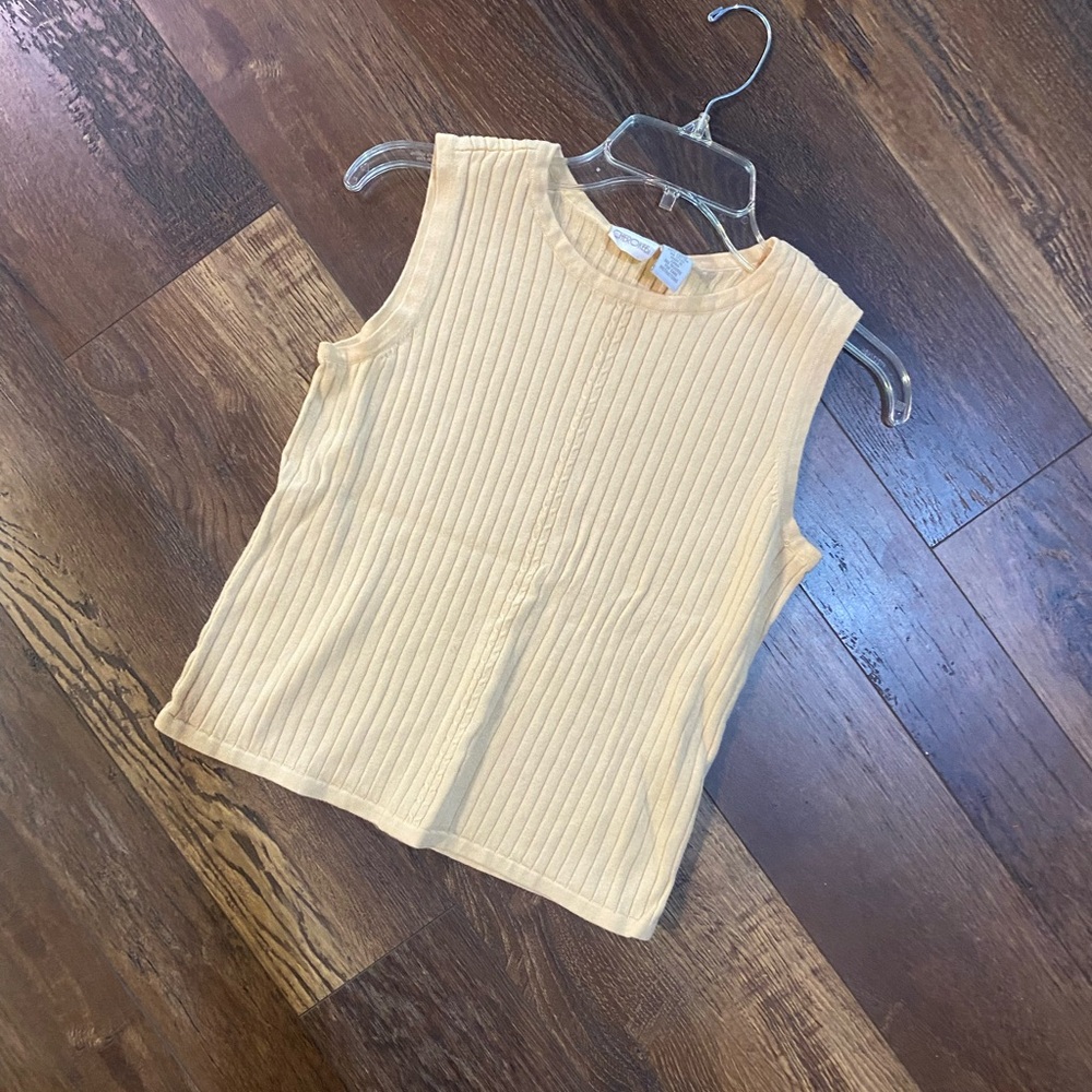 Vintage Cherokee butter yellow top